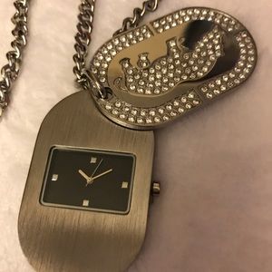 Ecko Mens Neck Watch Stainless Steel 16 Inches